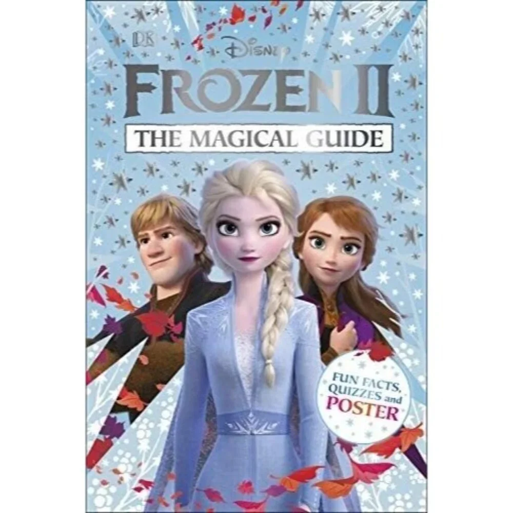 Disney Frozen II Book The Magical Guide Children's Fun Facts Kids Quiz Poster